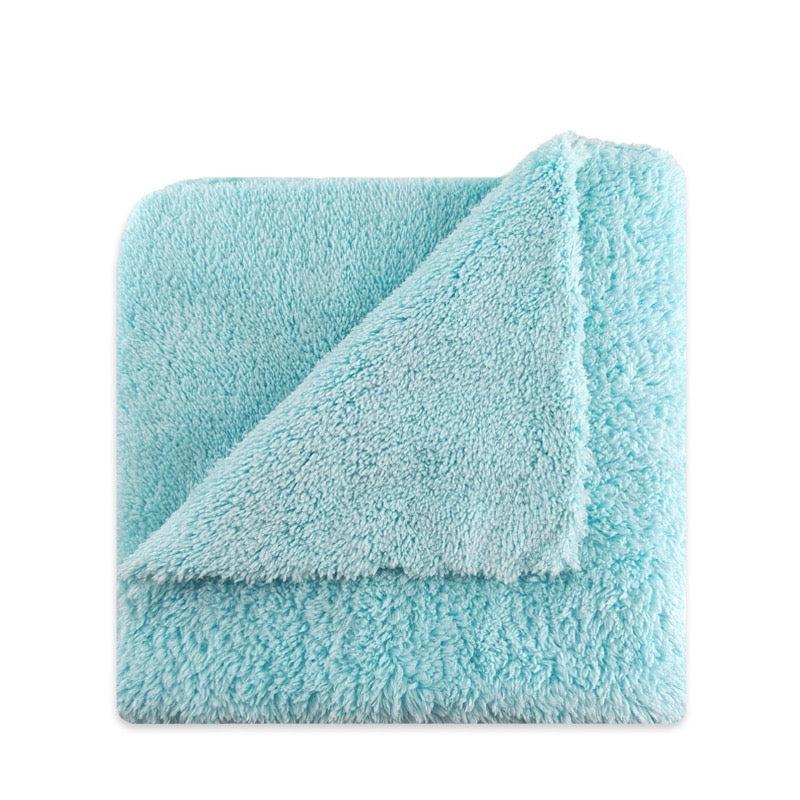 Ultra soft coral fleece towel 500gsm 40x40 pack of 4